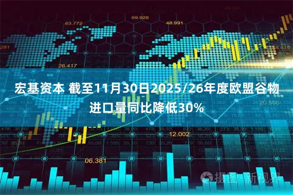 宏基资本 截至11月30日2025/26年度欧盟谷物进口量同比降低30%